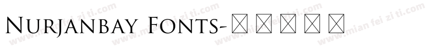 Nurjanbay Fonts字体转换